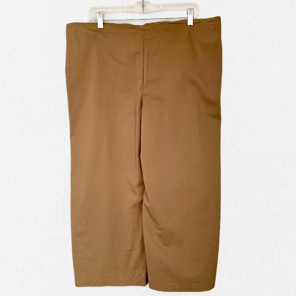 Chico's Dune Stretch High Rise Wide Leg Cropped Pants Size 1 M 8 - Picture 6 of 10